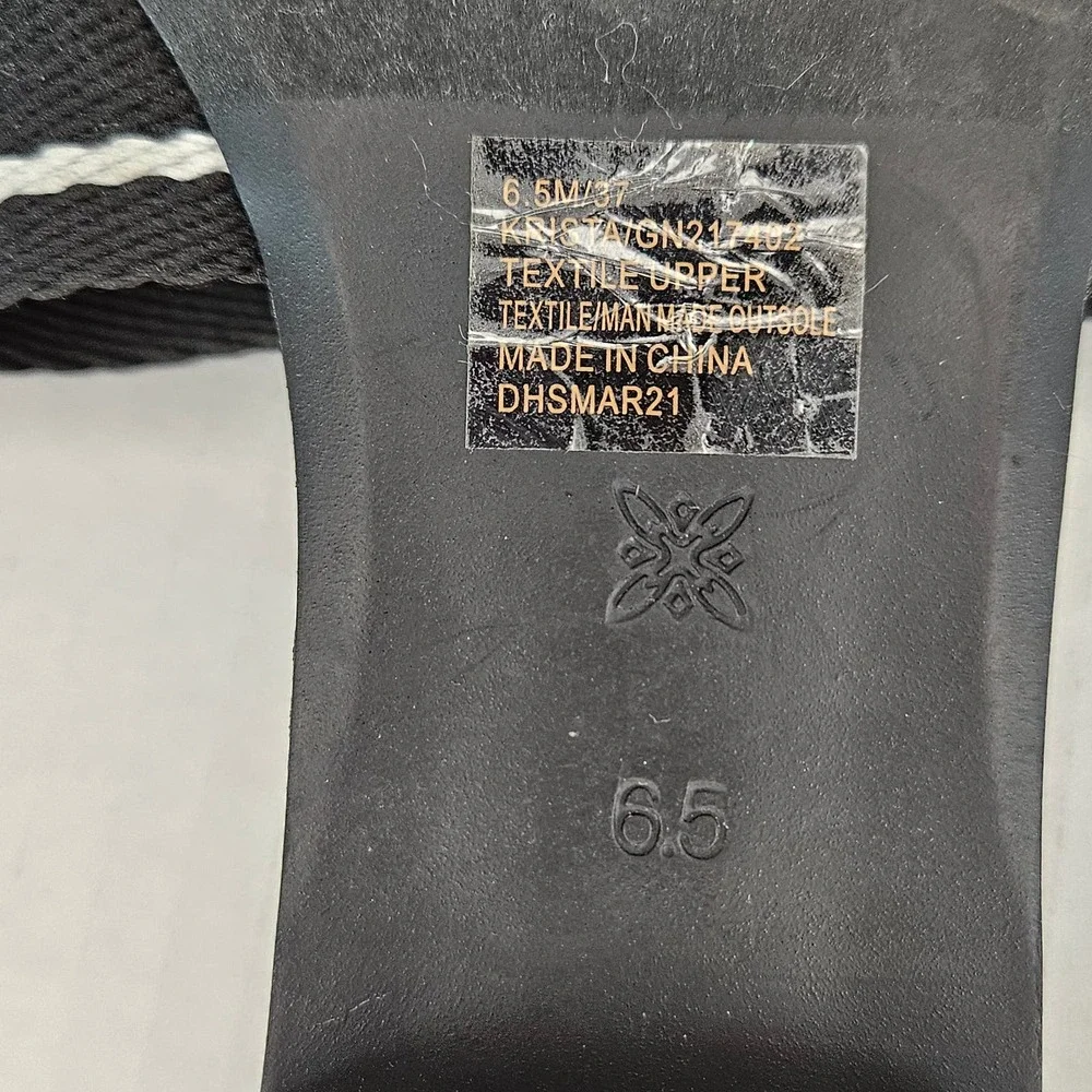 Women's BCBGeneration Black/White‎ Krista Logo Slides Size 6.5